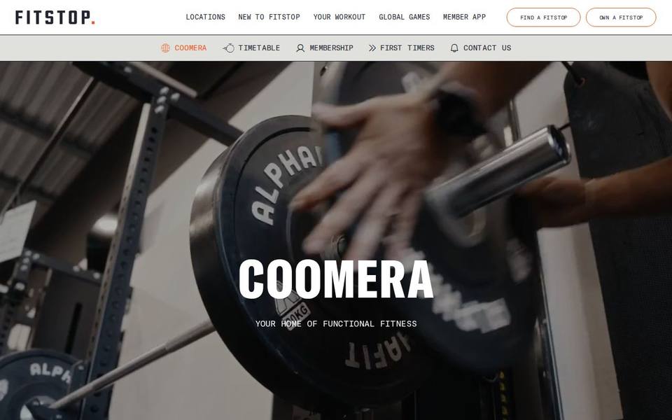 Fitstop Coomera website