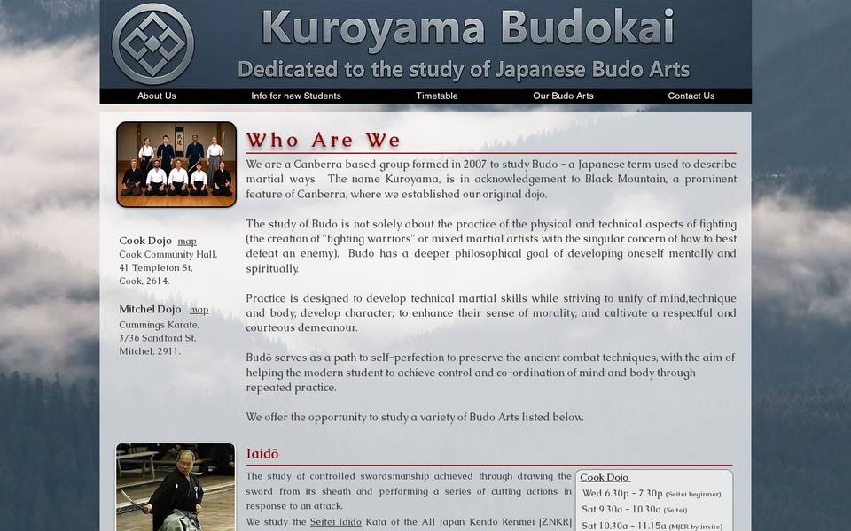 Kuroyama Budokai website