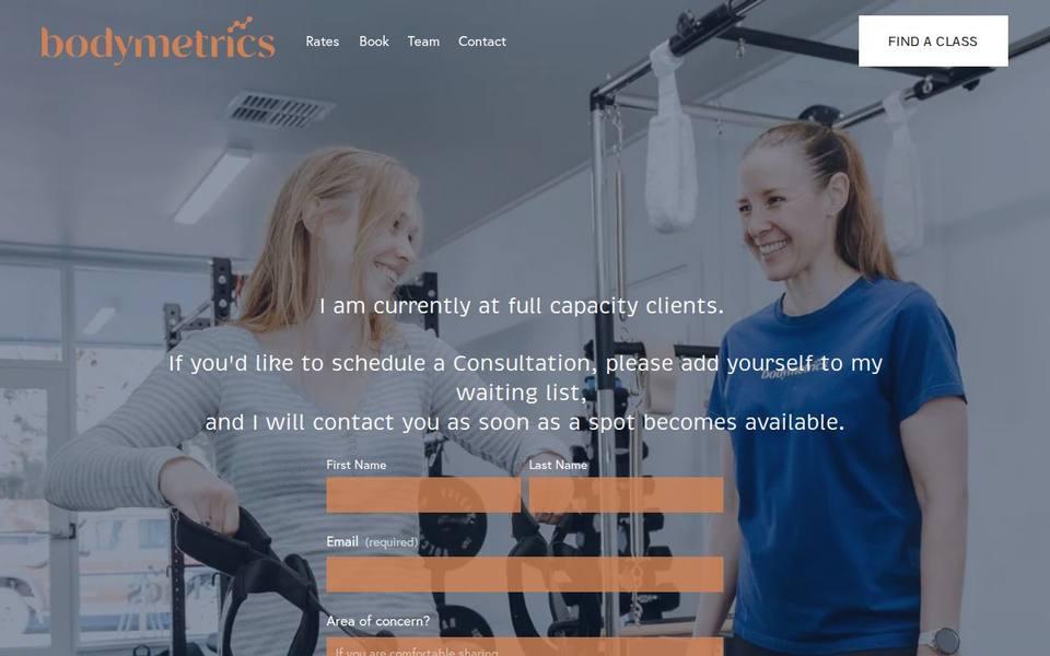 Bodymetrics website