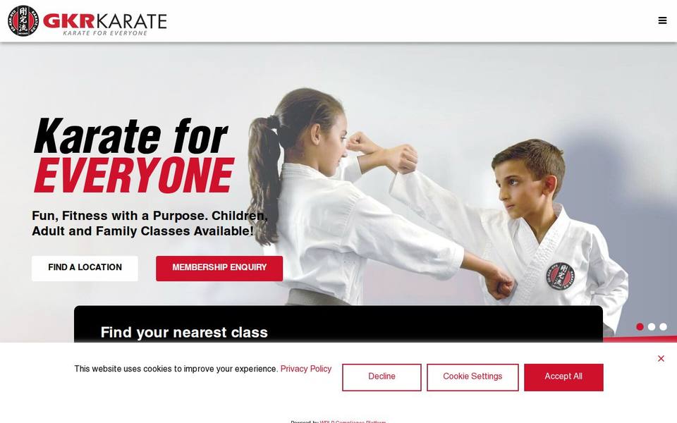 GKR Karate website