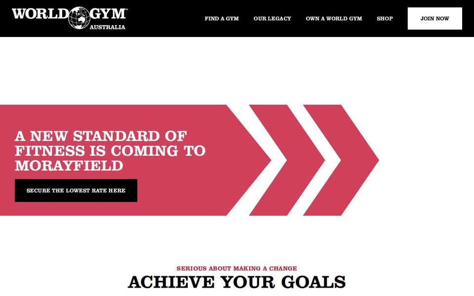 World Gym Morayfield website