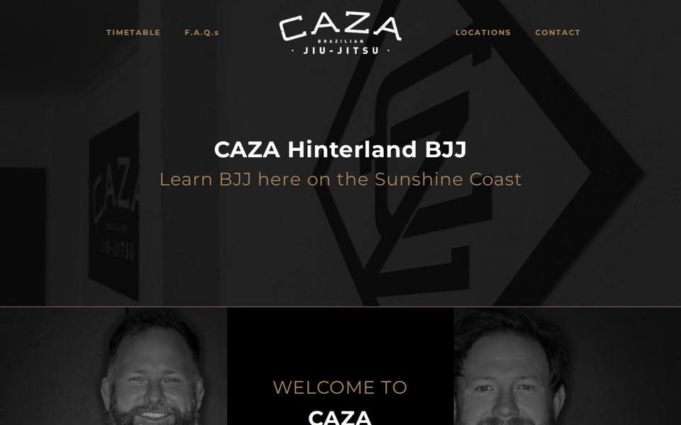 Caza Hinterland Jiu Jitsu website