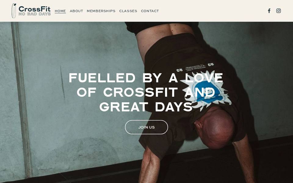 Crossfit No Bad Days website