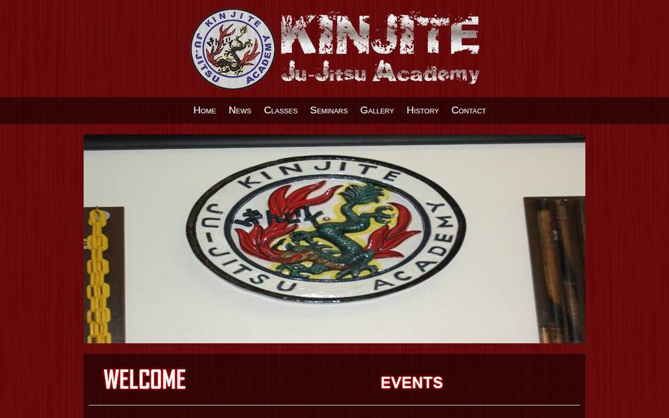 Kinjite Ju-Jitsu Academy website