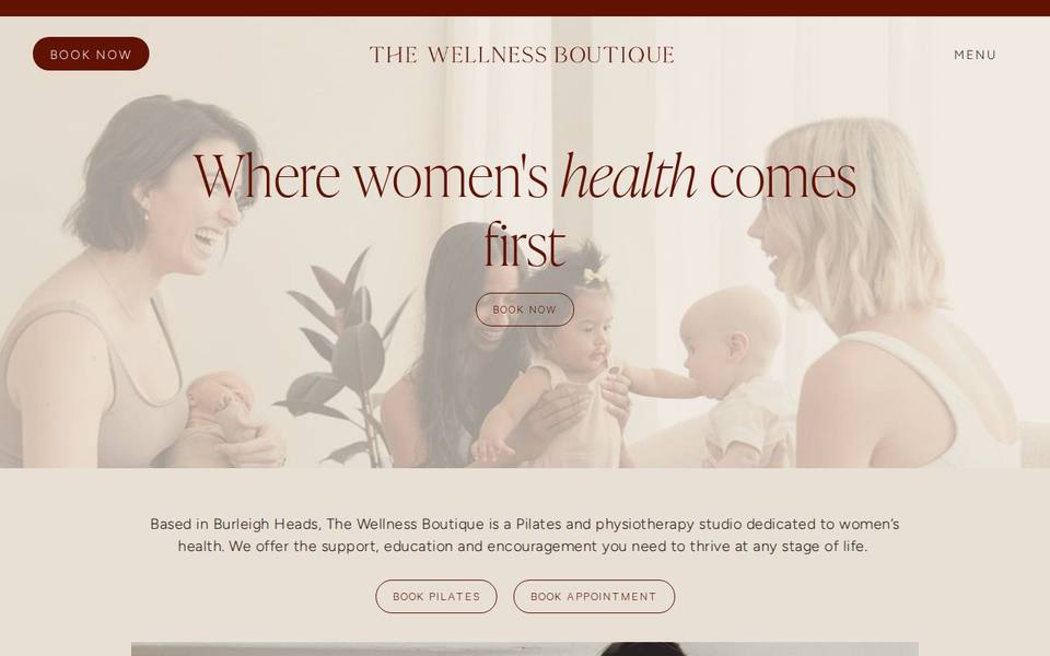 The Wellness Boutique website