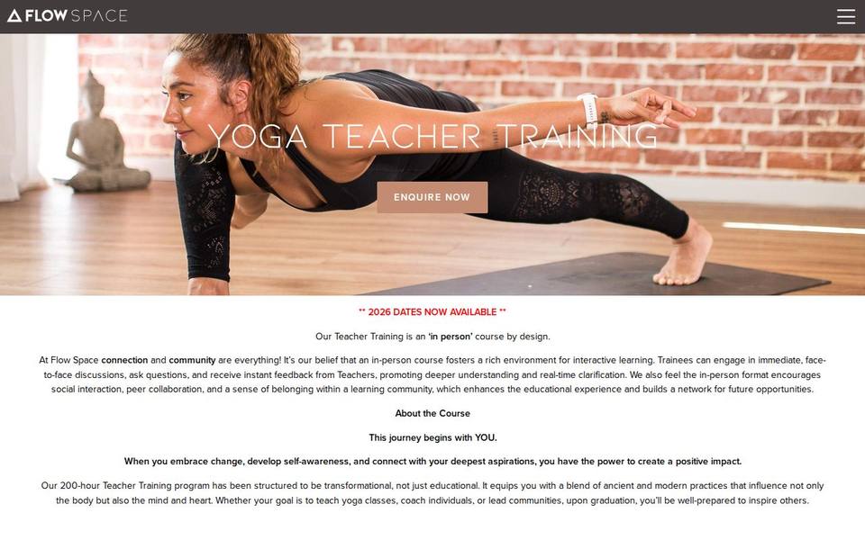 Flow Space website