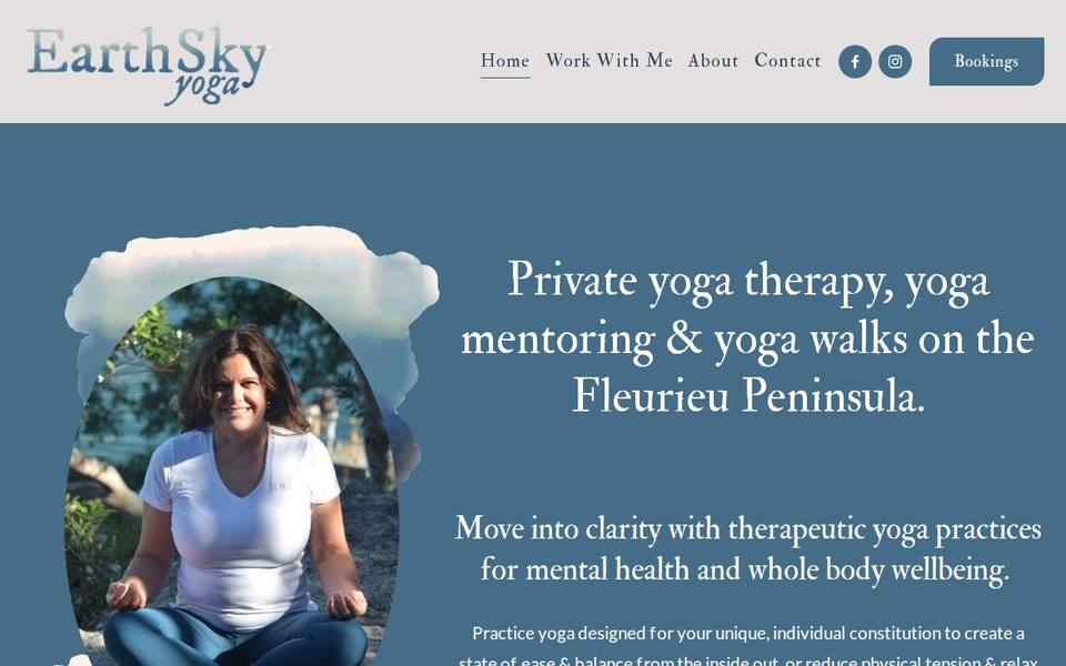 Earth Sky Yoga website