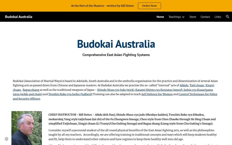 Budokai Australia website