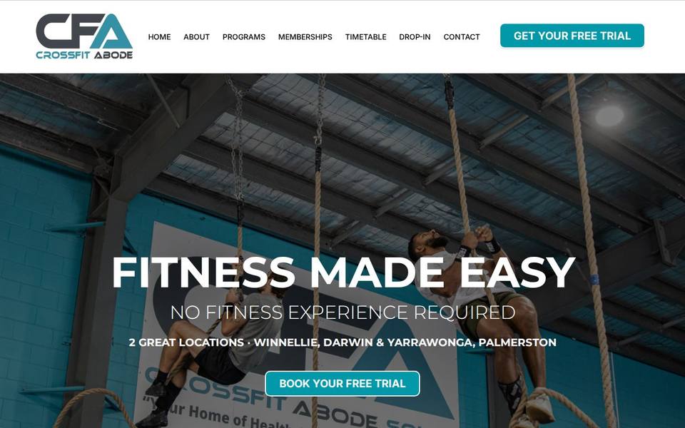 CrossFit Abode website