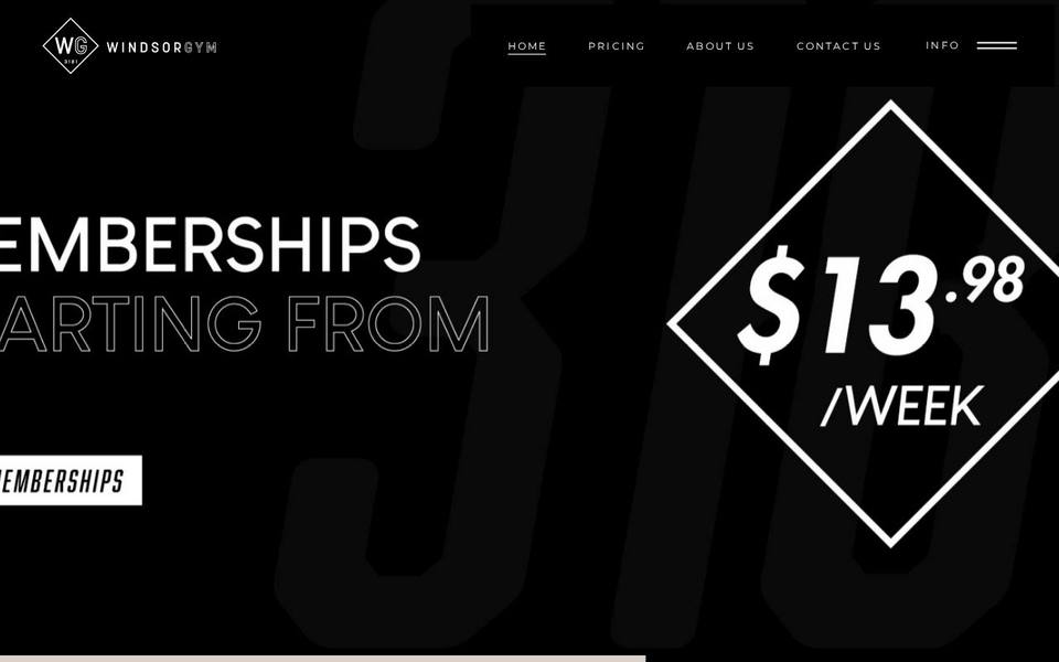 Windsor Gym website