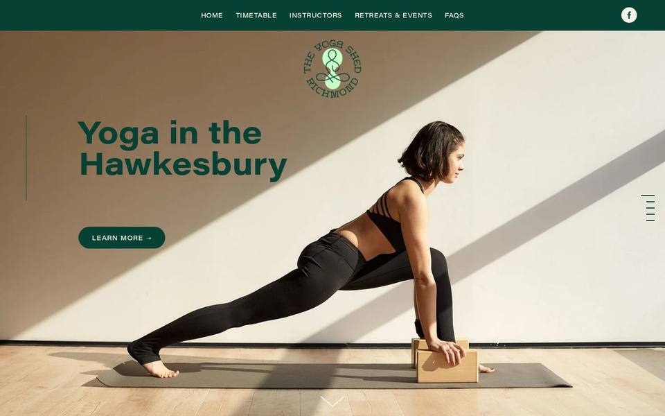 The Yoga Shed Richmond website
