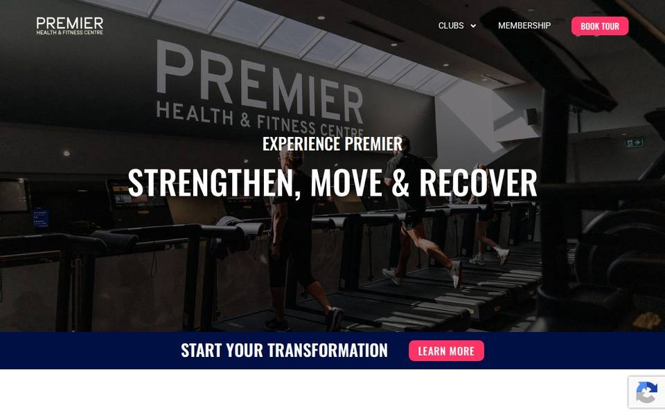 Premier Health and Fitness Centre website