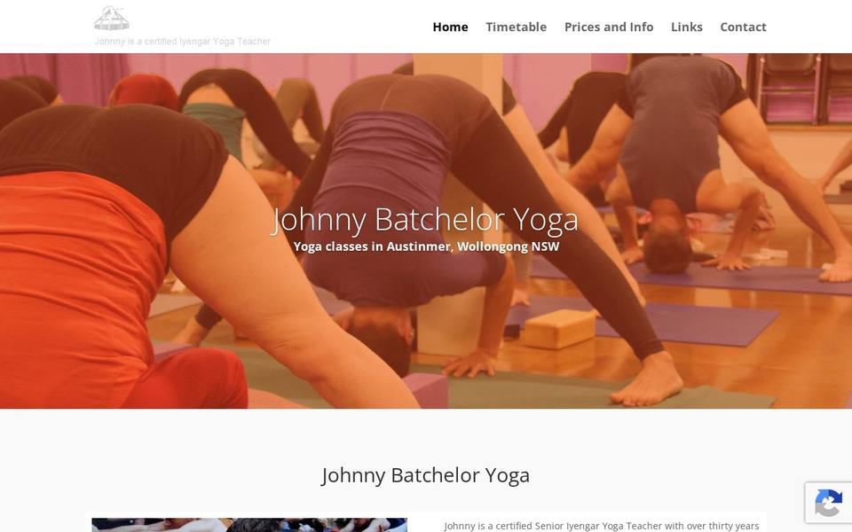 Johnny Batchelor Yoga website