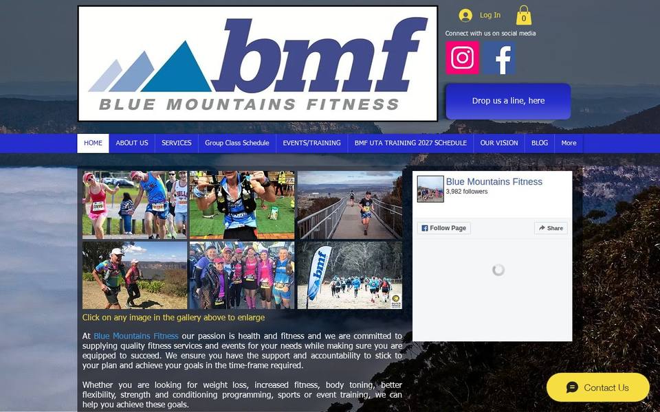 Blue Mountains Fitness website