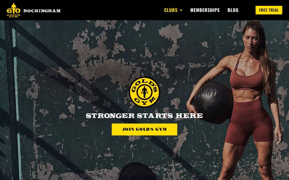 Gold's Gym Rockingham website