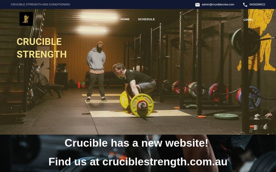 Crucible Strength and Conditioning website