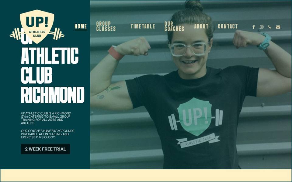 UP! Athletic Club website