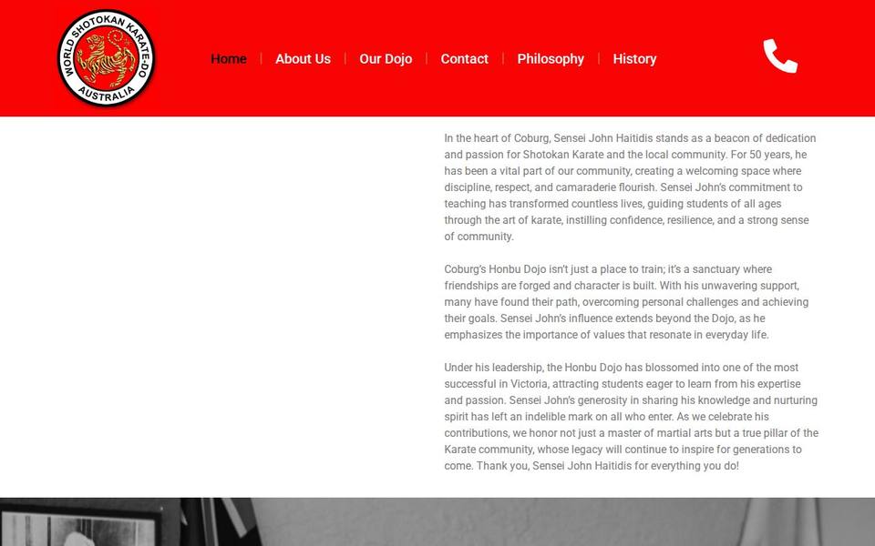 World Shotokan Karate-Do of Australia website