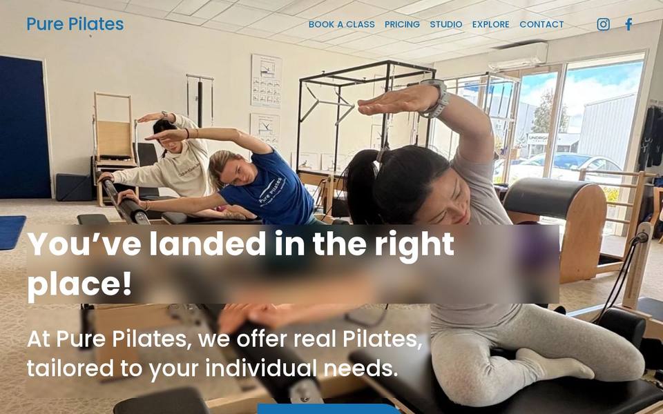 Pure Pilates website