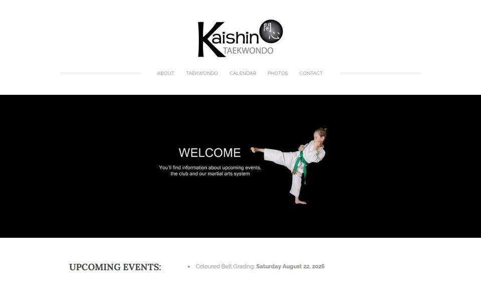 Kaishin Taekwondo website