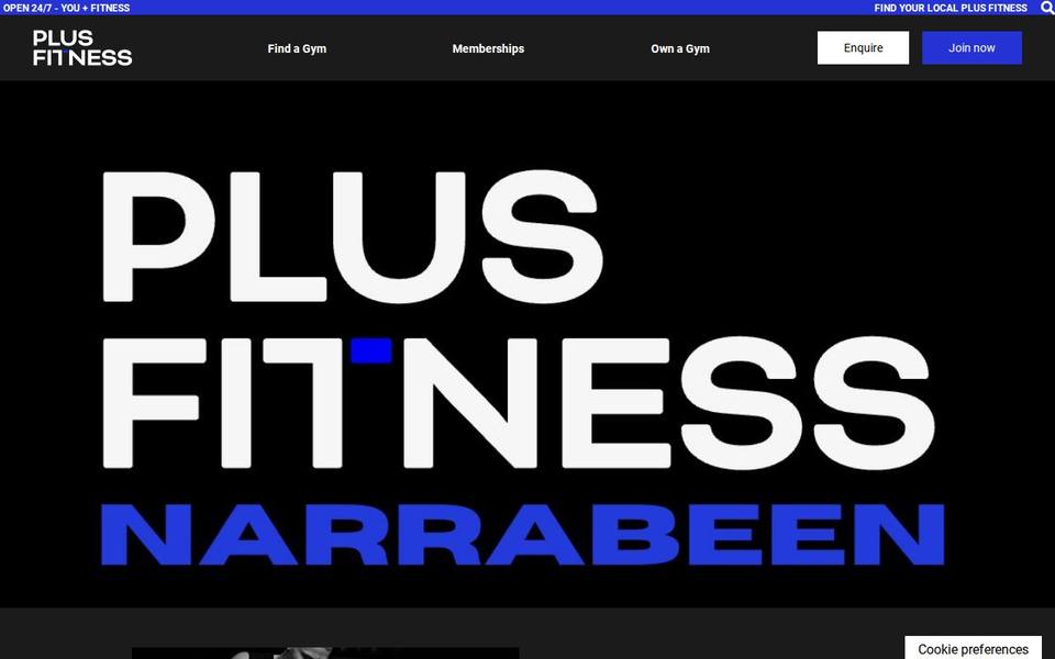 Plus Fitness Narrabeen website