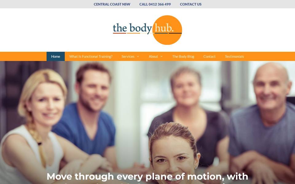 The Body Hub website