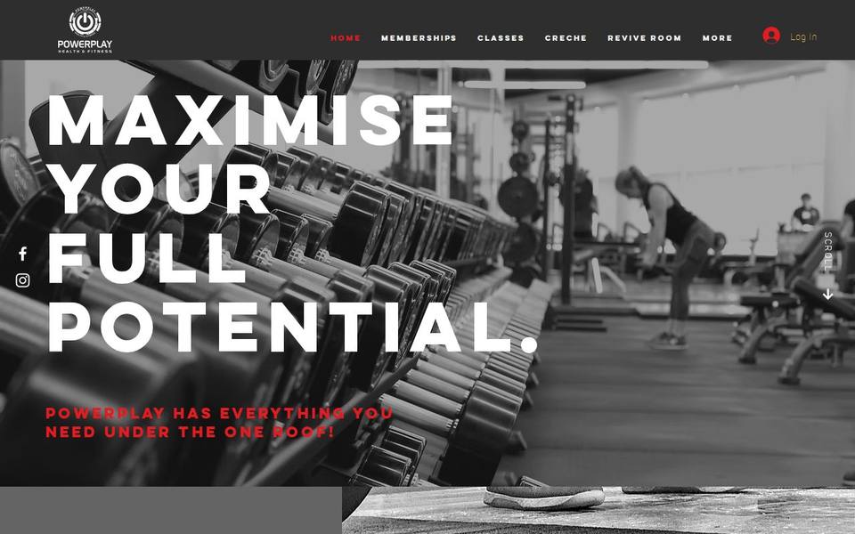 Powerplay Health and Fitness website