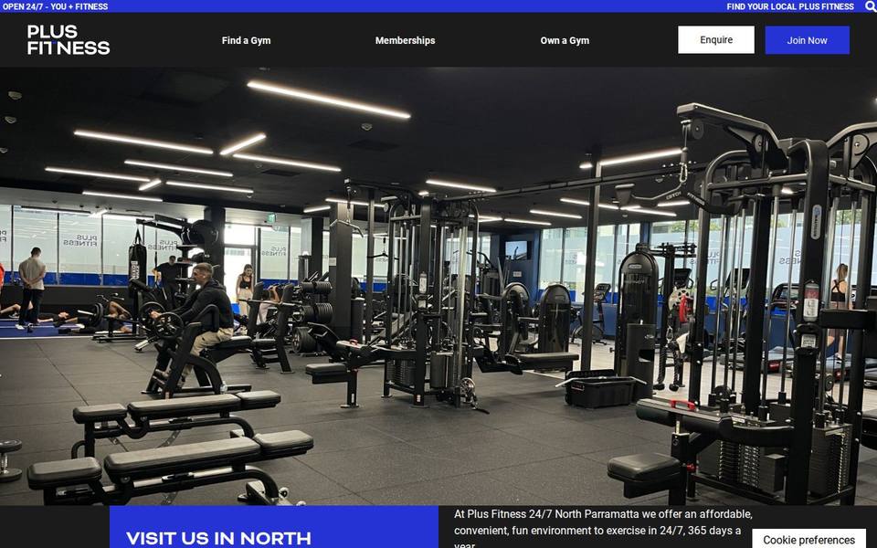 Plus Fitness North Parramatta (Victoria Rd) website