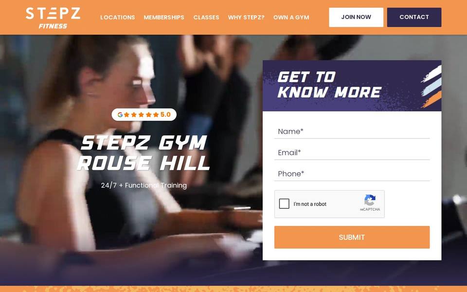 Stepz Fitness Rouse Hill website