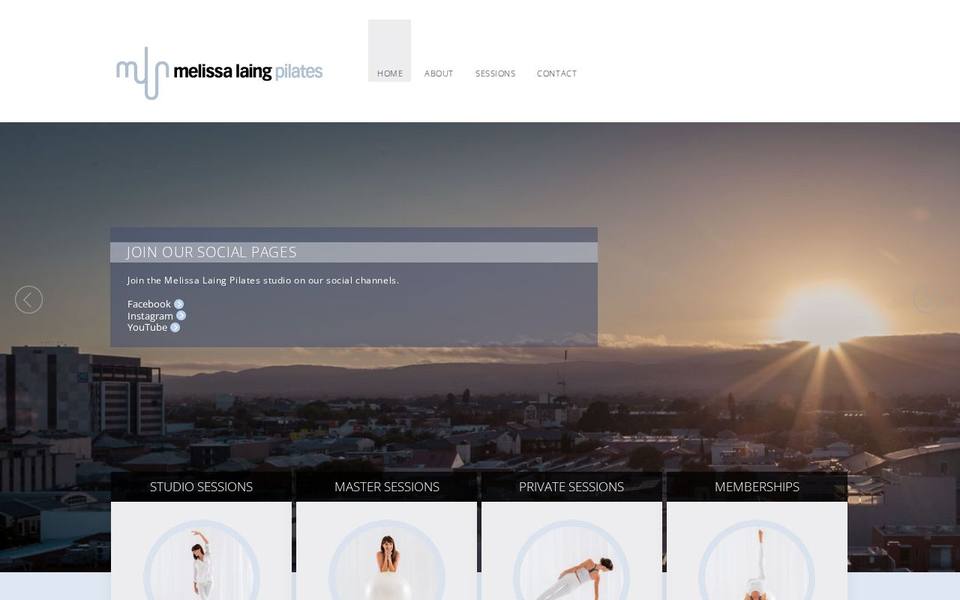 Melissa Laing Pilates Studio website