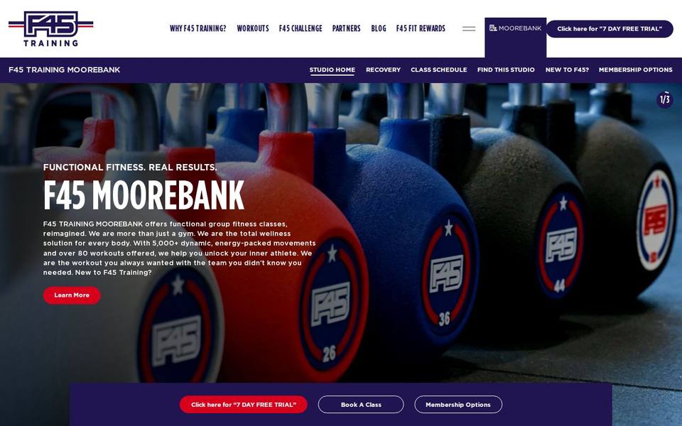 F45 Moorebank website