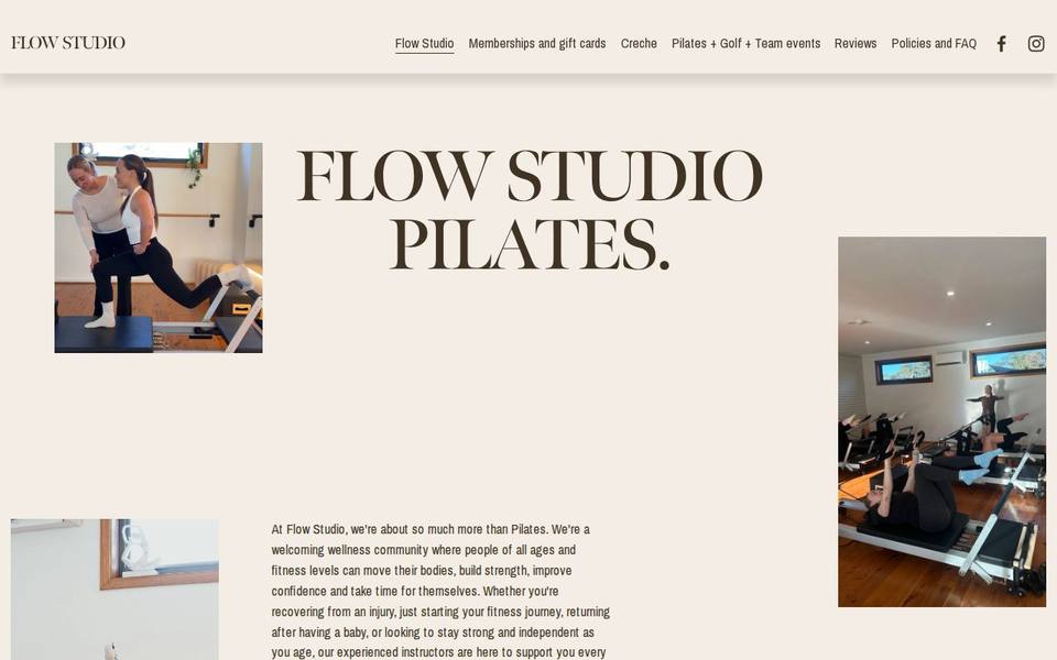 Flow studio Helensburgh website