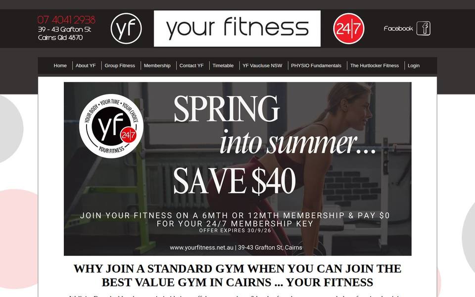 Your Fitness website