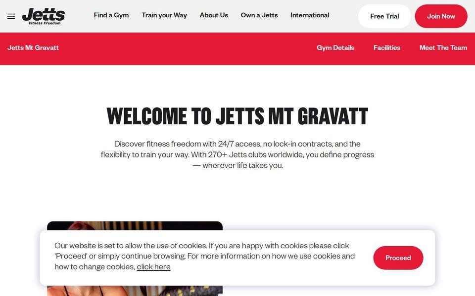 Jetts Upper Mt Gravatt website