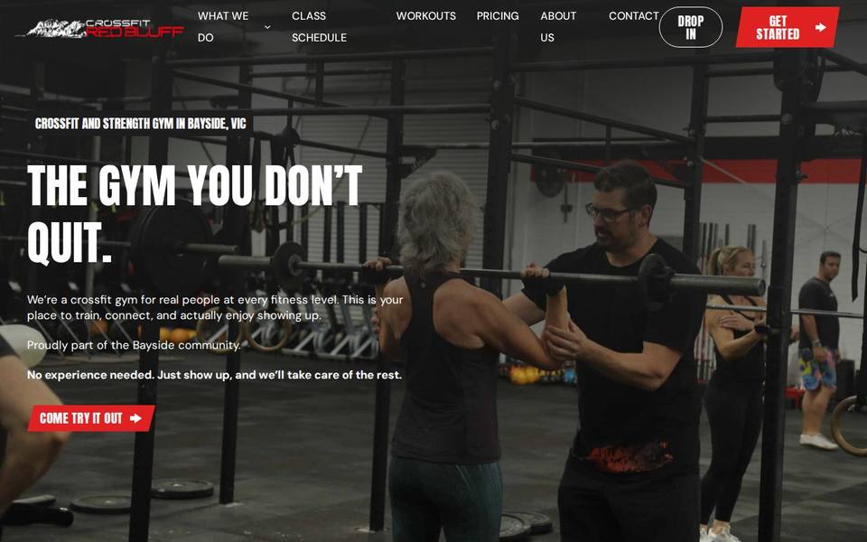 CrossFit Red Bluff website