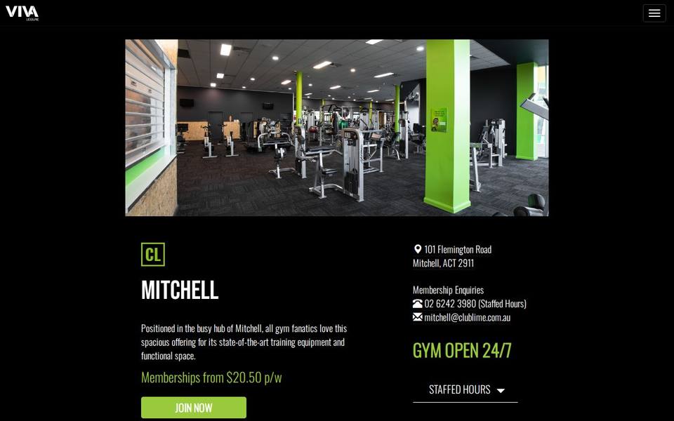 Club Lime Mitchell website