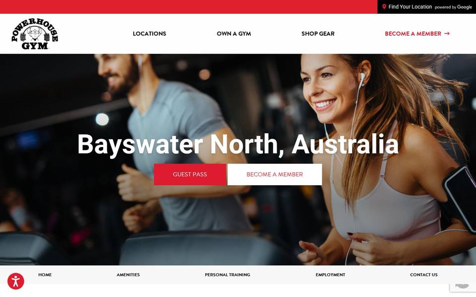 Powerhouse Gym website