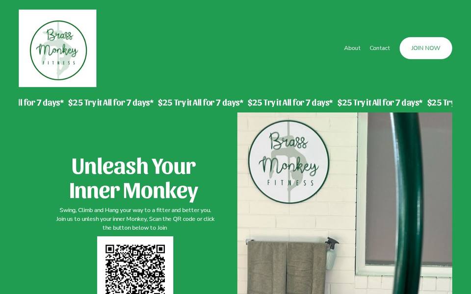 Brass Monkey Fitness website