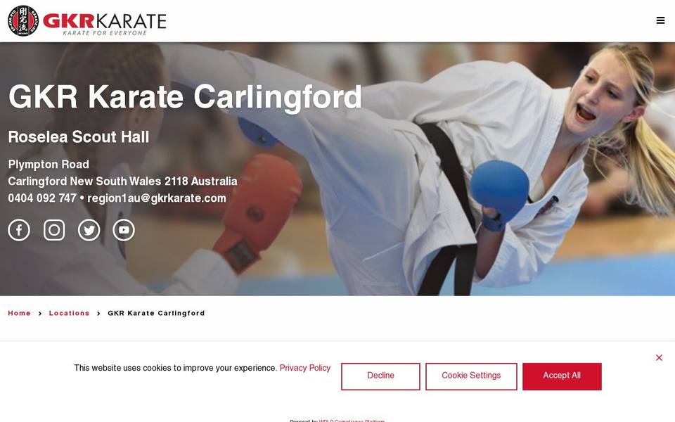 GKR Karate website