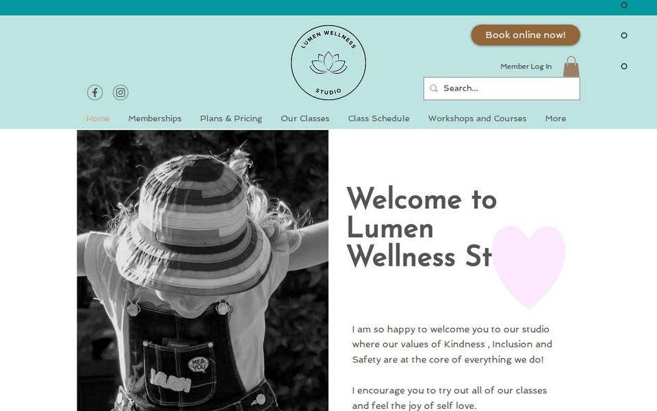 Lumen Pilates website