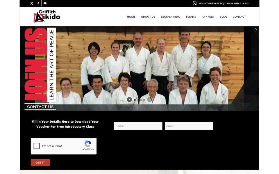 Griffith Aikido Institute website