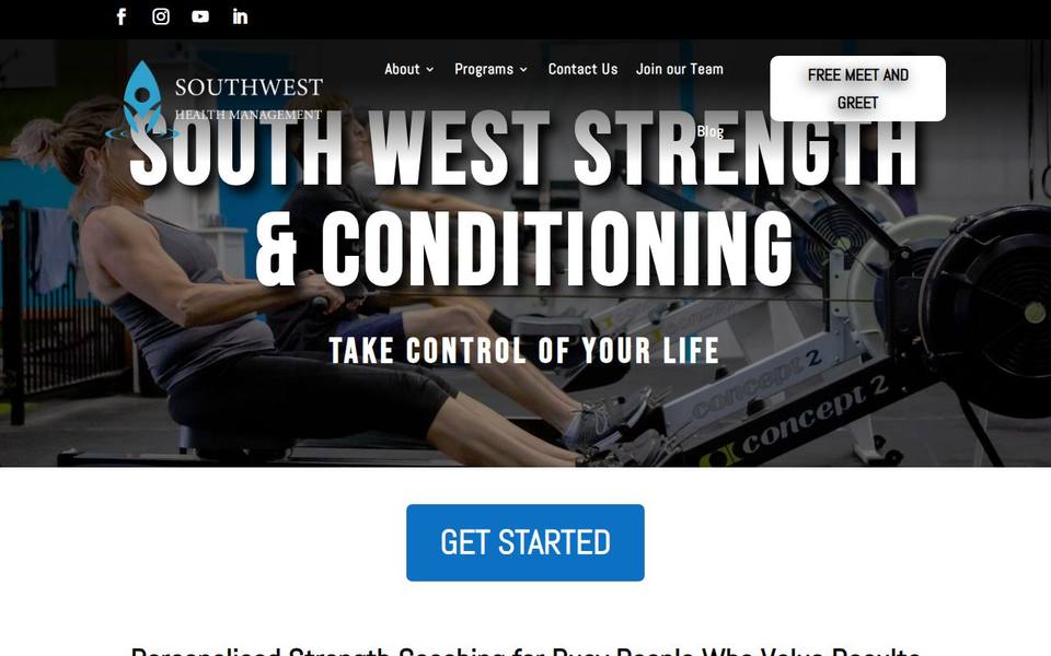 South West Strength & Conditioning website