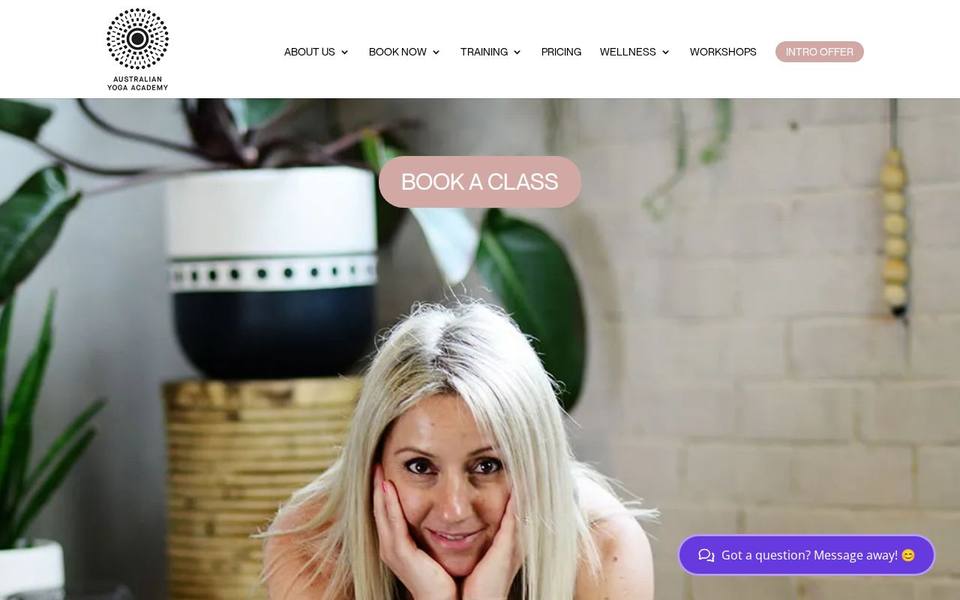 Australian Yoga Academy website