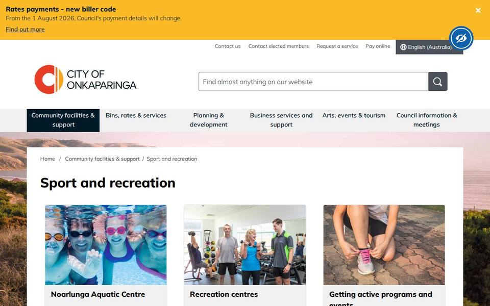 Aldinga Recreation Centre website