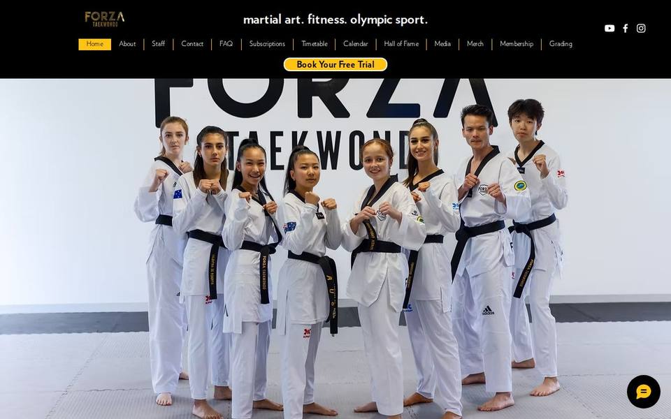 Forza Taekwondo website