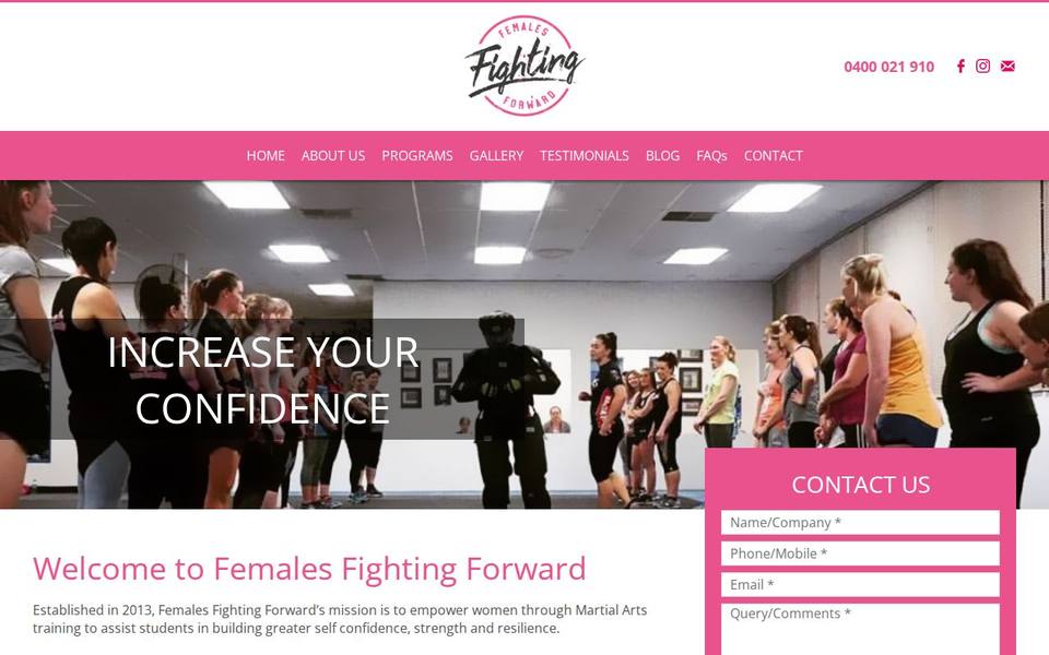 Females Fighting Forward website