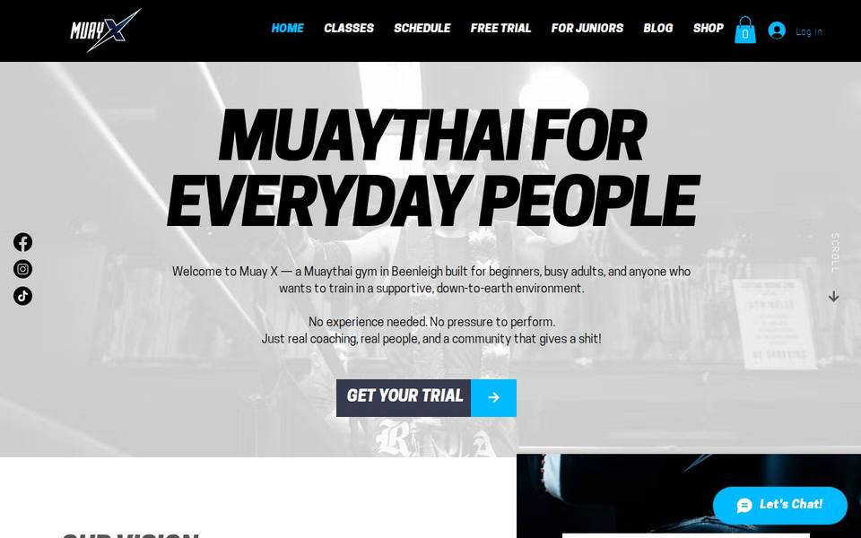 Muay X Beenleigh website