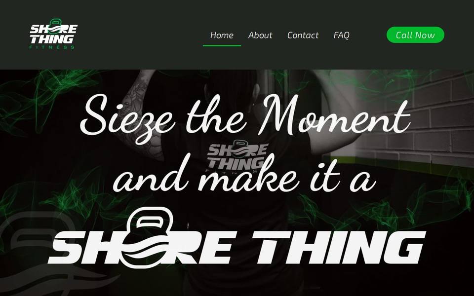 Shore Thing Fitness website
