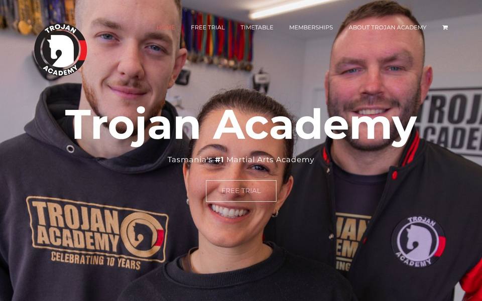 Trojan Academy website