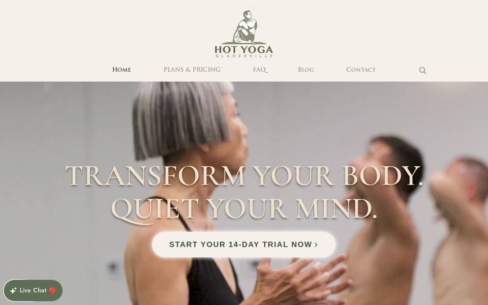 Hot Yoga Gladesville website